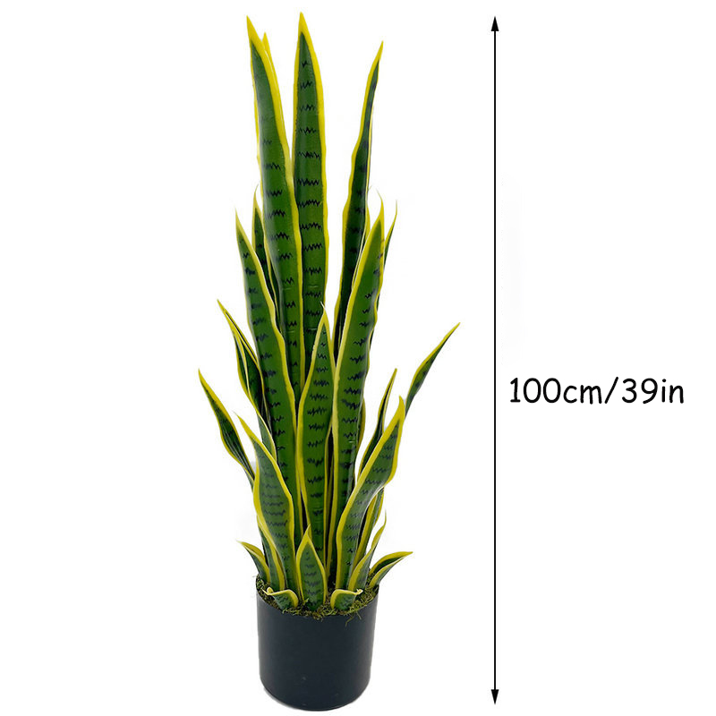 40-100cm Artificial Sansevieri - Ficus Lyrata Tree ulasan dan harga