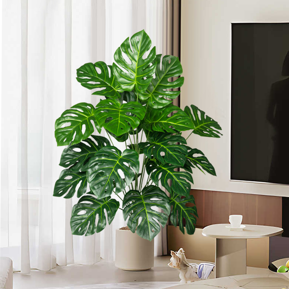 70-100cm Artificial Monstera T - Ficus Lyrata Tree ulasan dan harga