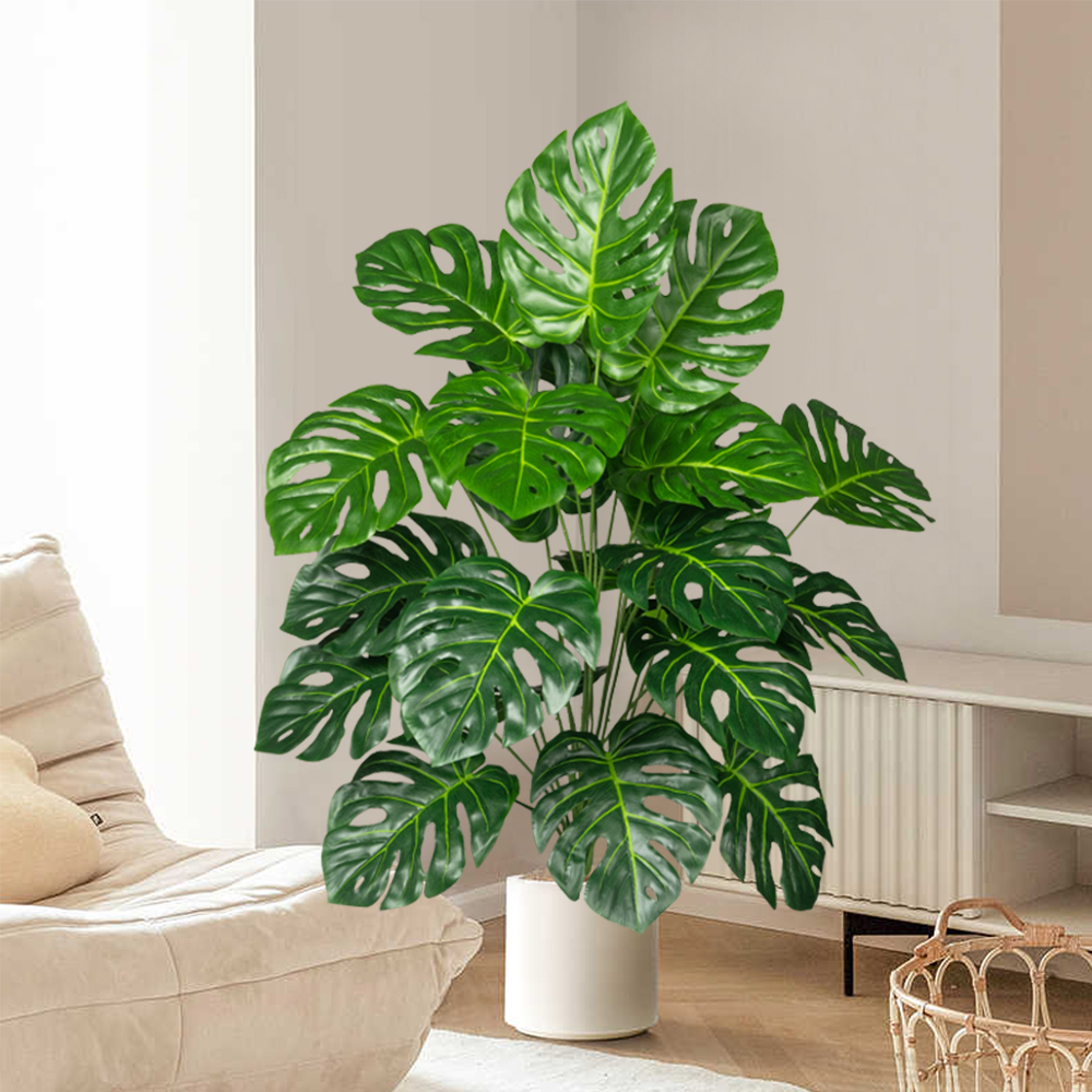 70-100cm Artificial Monstera T - Ficus Lyrata Tree ulasan dan harga