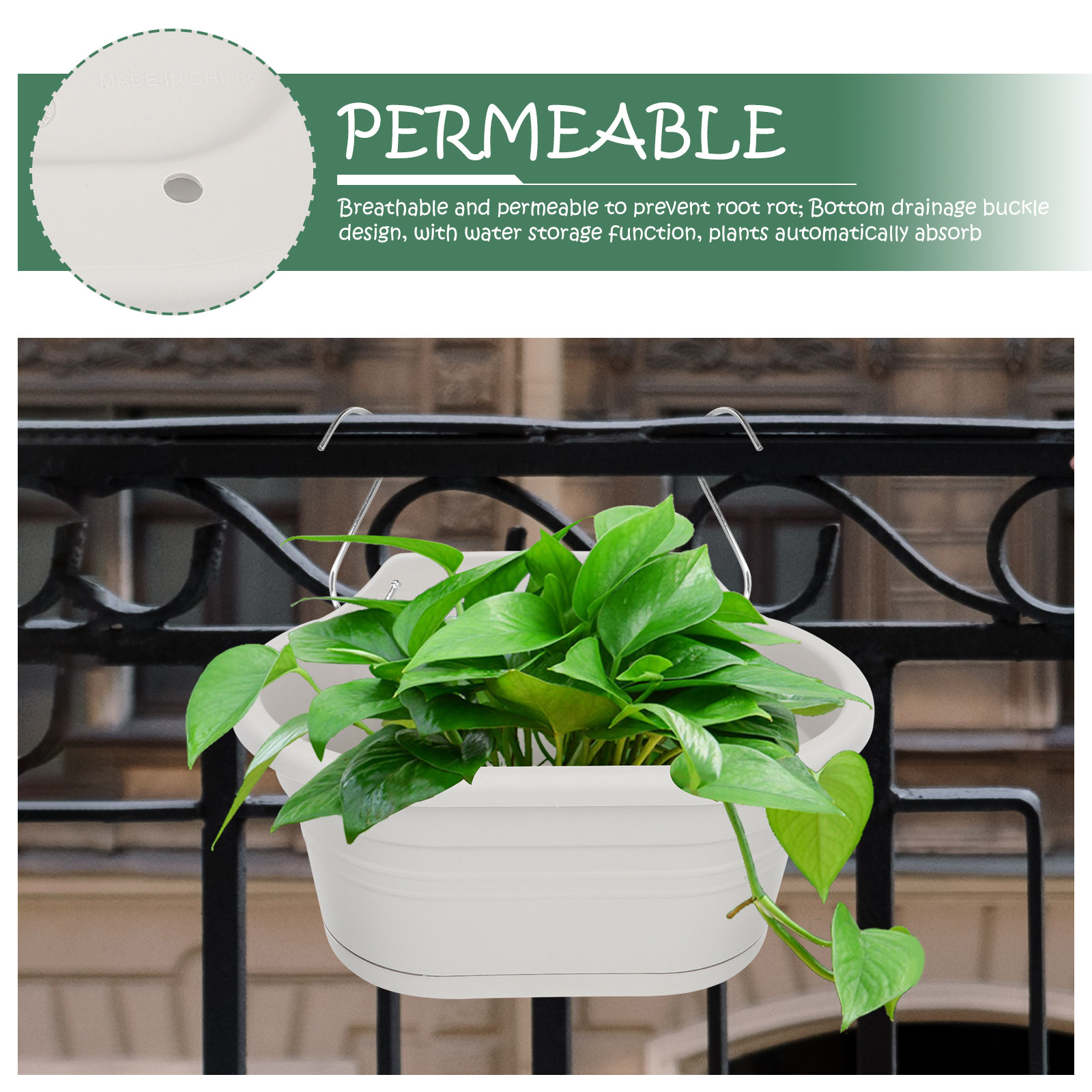 Wall Mounted Hanging Flower Po - Spider Plant Hanging ulasan dan harga